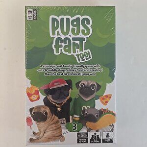 NEW PUGS FART TOO! Full Base Card Game From Farting Frenchies Creators Boss Dog
